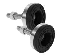 Housoutil 2pcs Pieds Réglables en Acier Inoxydable 304 Caoutchouc Antidérapant, Vis de Nivellement 12mm*50 pour Meubles et Équipements Mécaniques, du Bruit Vibrations