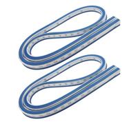 Housoutil 2pcs Règles Courbes Flexibles en Caoutchouc et Métal pour Couture et Dessin, Outil Double-face pour Tracer des Courbes Précises en Vêtements