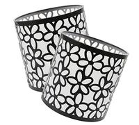 Housoutil 2pièces Lustre Métal Avec Motif Floral Abat-jour Moderne Pour Lampe De Table Suspension Ou Applique Murale Lot