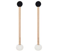 Housoutil 2pièces Maillets pour Bols Chantants Doubles Embouts Caoutchouc et Feutre Accessoires Percussion Polyvalents Légers et Portables pour Bol Chantant Marimba Xylophone et Tambour Lot