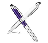 Housoutil 2pièces Stylo avec Lumière LED Et Stylet pour Écran Tactile Lampe De Poche Multifonction pour Écriture Et Utilisation Quotidienne