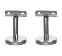Housoutil 2pièces Support de fixation pour main courante en Acier Inoxydable Mural Droit pour Escalier, Fixation Robuste, Design Minimaliste, Lot de 2