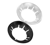 Housoutil 2pièces Support De Wok Pour Cuisinière à Gaz Anneau Pour Table De Cuisson Lot De Supports Antidérapants Avec Couvercle Coupe-vent