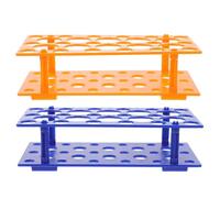 Housoutil 2pièces Support pour Tubes à Essai Détachable Places Robuste pour Laboratoire et Éducation Couleurs Aléatoires Couleur Aléatoire