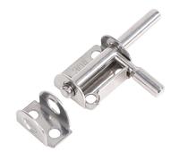 Housoutil 2pièces Verrous De Porte Acier Inoxydable Boucle De Verrouillage Antivol Loquet De Porte Et Fenêtre Sans Vis Pour Chambre à Coucher Et Autres Espaces Confinés