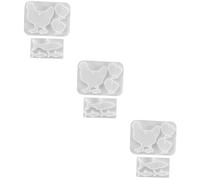 Housoutil 3 Ensembles Moules À Pendentifs Époxy Silicones Souples Pour Création Diy De Pendentifs Eau Flexible Et Réutilisable Facile À Nettoyer 2 Pièces * 3