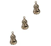 Housoutil 3 Ensembles Pendentifs De Clé Laiton Vintage Forme De Gourde Lot De Décorations Suspendues Pour Clé Créatif Et Délicat Pour Toutes Les Occasions 5 Pièces * 3