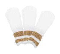 Housoutil 3 Pièces Brosse à Dents pour Chien en Nylon Blanc Protège-doigt, Soins Bucco-dentaires Efficaces pour Animaux de Compagnie, Prévention Mauvaise Haleine