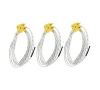 Housoutil 3 pièces Capteurs Thermocouple avec Mini Connecteur Température Flexible pour Mesures Précises Fours et Friteuses