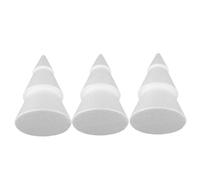 Housoutil 3 pièces Cônes Polystyrène Mousse Blanc Imitation pour Décoration de Noël Arbres Décoratifs Polyvalents pour Maison Fêtes et Projets DIY