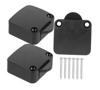 Housoutil 3 pièces Interrupteur Automatique pour Porte Armoire Commande Tactile pour Éclairage LED de Placard Installation Facile avec Vis Noir pour Lumière de Meuble et Garde-robe