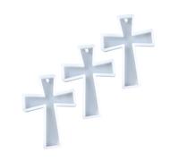 Housoutil 3 Pièces Moule En Silicone Croix Moule En Résine Époxy Moules De Silicone Résine Moules En Résine Époxy Moule Croix En Résine Moules Époxy Silicone Gel De Silice Blanche