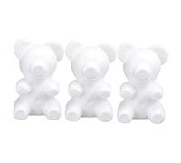 Housoutil 3 Pièces Moule Ours Embryon Boules Blanches pour Décoration De Maison Bureau Lot