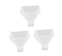 Housoutil 3 Pièces Moule Silicone Pyramide Flexible pour Résine DIY Moule Ornement Transparent Facile à Démouler Artisanat Décoration