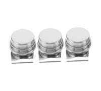 Housoutil 3 pièces Palette Cup Acier Inoxydable avec Clip et Couvercle Récipient Étanche pour Peinture à Huile et Nettoyage de Pinceaux Capacité Accessoire Indispensable pour Artistes