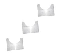 Housoutil 3 Pièces Règle de Couture Transparente pour T Shirt Outil de Tissu Pliable pour Couture Broderie et Projets Artisanaux