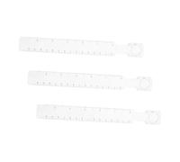 Housoutil 3 Pièces Règle de Précision avec Loupe Règle de Traçage Transparente Multifonction pour Dessin Modélisme et Travaux Manuels Portable et Compacte pour Étudiants et Artisans
