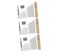 Housoutil 3 pièces Set de Dessin pour Débutants avec Papier Papier Abrasif Effaçable pour Fusain Outil de Mélange et Prolongateur pour Croquis Artistique