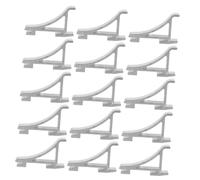 Housoutil 30 pièces Clips Étagères Réfrigérateur Aluminium Support Renforcé Antidérapant pour Rangement Congélateur et Organisateur Placard