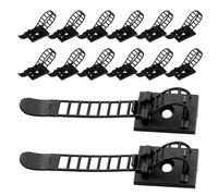 Housoutil 30 Pièces Organiseur de Câbles Autocollants Réglables Lot de Attaches pour Gestion des Fils Au Bureau Domicile Clips Polyvalents pour Rangement Précis des Cordons