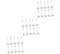 Housoutil 30 Pièces Pince à Mémo Cube Résine et Inoxydable Support Photo Clip pour Bureau et Maison Lot de Couleur pour Notes et Photos