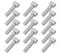 Housoutil 30 Pièces Vis Métriques pour Tronçonneuse à Tête Creuse M5x15mm, Vis de Rechange en Fer Argenté, pour Démarreur de Tronçonneuse, Fixation Sécurisée en Agriculture et Bois