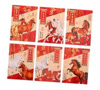 Housoutil 300 Pièces Envelopes For Chinese Year Year Of The Horse Hong Bao Lucky Money Bags For Spring Festival Wedding And Birthday Celebration