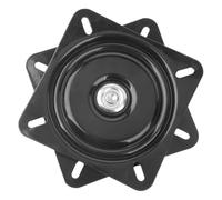 Housoutil 360 Chaise pivotante à Plateau tournant Chaise de Bar pivotante Plateau pivotant Chaise en Osier Engrener Para Gel pivotant pour Tabouret de Bar Robuste siège pivotant Métal Black