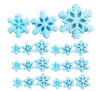 Housoutil 36pièces Flocons de Résine Décoratifs pour Noël DIY Flocons de Artificiels Soi-même