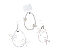 Housoutil 3pièces Dragonnes pour Téléphone Portable avec Pendentif Cordons de Fixation pour Smartphone Set de Lanières Décoratives pour Utilisation Quotidienne