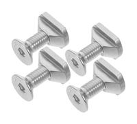 Housoutil 4 Écrous en T Coulissants M8 en Acier Inoxydable Vis Hexagonale pour Fixation Hydrofoil, Kit 4 Pièces Compatible Rails de Foil, Accessoires Résistants la Corrosion pour Planches