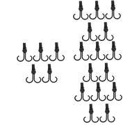 Housoutil 4 Ensembles Crochet De Suspension Pour Porte De Poussette Crochets Pivotants Pour Crochet Double Rotatif Panier Roues Chevrons Chaînes Crochets De Poussette 5 pièces * 4