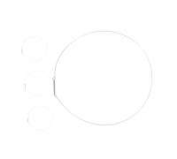 Housoutil 4 pièces Anneau de Joint de Porte de Machine à Laver de Acier Inoxydable avec Fil de Fixation pour Stabilisation et Du Bruit Accessoires de Remplacement pour Système de Joint de