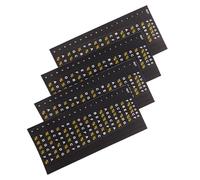 Housoutil 4 Pièces Autocollants pour Touche de Guitare en Pvc Noir pour Débutants et Étudiants, Outil Simple pour Accélérer le Développement des Compétences Musicales