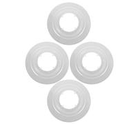 Housoutil 4 Pièces Cache-rayons de Volant Moteur Transparent en Plastique 4 Griffes pour Vélo, Protège-volant D'inertie Facile à Installer, pour Vtt et Vélo de Route