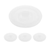 Housoutil 4 Pièces Joint de Remplacement en Silicone pour Bouchon de Bouteille Isotherme Blanc, Étanche et Résistant, pour Activités en Plein Air et École