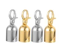 Housoutil 4 pièces Lot de Embouts de Fin de Corde Acier Inoxydable Crochets Robustes pour Butée de Cordon Adaptés pour Barrières de de Foule Poteaux de Guidage et Décoration Intérieure