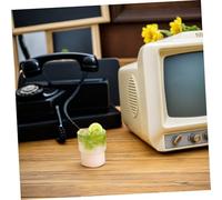 Housoutil 4 Pièces Miniature Fruit Tea Dollhouse Accessories Realistic Pretend Play Set for Family Interaction and Kitchen Decor