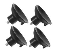 Housoutil 4 pièces Nivellement Caoutchouc Antivibration pour Meubles Patins Vis Noir Protection Antichocs et Antidérapant pour Chaises Tabourets et Armoires Lot