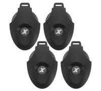 Housoutil 4 Pièces Plaque Numéro Golf pour Tête de Club, Marqueur Abs Noir | Identification des Bois, Driver et Putter, Organisation Simple, Format pour Repérage Rapide