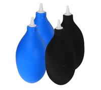 Housoutil 4 Pièces Souffleur à Air Manuel pour Objectifs Appareil Photo Claviers et Appareils Numériques Pompe Bulbe Anti-poussière Portable Noir et Bleu