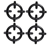 Housoutil 4 Supports pour Cafetières en Fer Noir 4 Pièces Surface Lisse et Fabrication Soignée pour Plaque Chauffante à Gaz la Cuisine