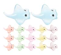 Housoutil 40 Pièces Décoration D'aquarium en Résine Résistante à l'usure Chocs Mini Poisson de Mer Mignon pour Micro-Paysage et Décoration D'espace Couleur Aléatoire