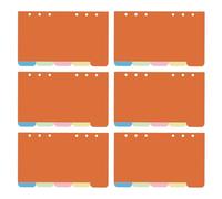 Housoutil 40 Pièces Diviseurs avec Onglets Écrits Intercalaires Amovibles pour Cahier à Détachables Pages Séparatrices Papier pour Organisation Bureau École Planner