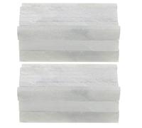 Housoutil 42 Pièces Marqueurs pour Tableau Noir en Pierre à Savonnette Plate Blanche, Outil en Stéatite Anti-roulement Marquages à Fort Contraste pour Soudage sur Acier et Pierre