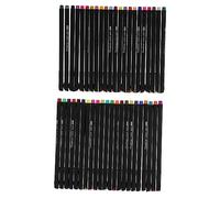 Housoutil 48 Pièces Set de Stylos Feutres Aquarelle pour Dessin Marqueurs Colorés avec Poignée Ergonomique pour Détails et Coffret PVC