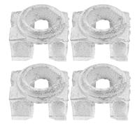 Housoutil 4pcs Accessoire D'échafaudage en Fer Argenté, Pièce Amovible Remplaçable pour Projets de Rénovation et Construction, Stabilité et Efficacité Améliorées