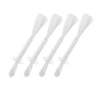 Housoutil 4pcs Mèches en Coton pour Lampe à Huile et Lanterne à Pétrole, Tube en Verre Résistant, Illumination Brillante, pour Mariage et Cuisson Hot Pot