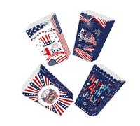 Housoutil 4pièces Boîtes à Popcorn Pour Fêtes Conteneurs à Pop-corn Réutilisables Boîtes à Collations Pour Cinéma Conteneur à Pop-corn Pour Célébrations Pour Fête Du Travail