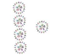 Housoutil 5 Ensembles Charms Verre Pour Boules De Verre Séchées Pour Boucles Oreilles Pendentifs Porte Clés 100 Pièces * 5